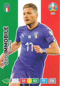 Ciro Immobile Italy Panini UEFA EURO 2020#224